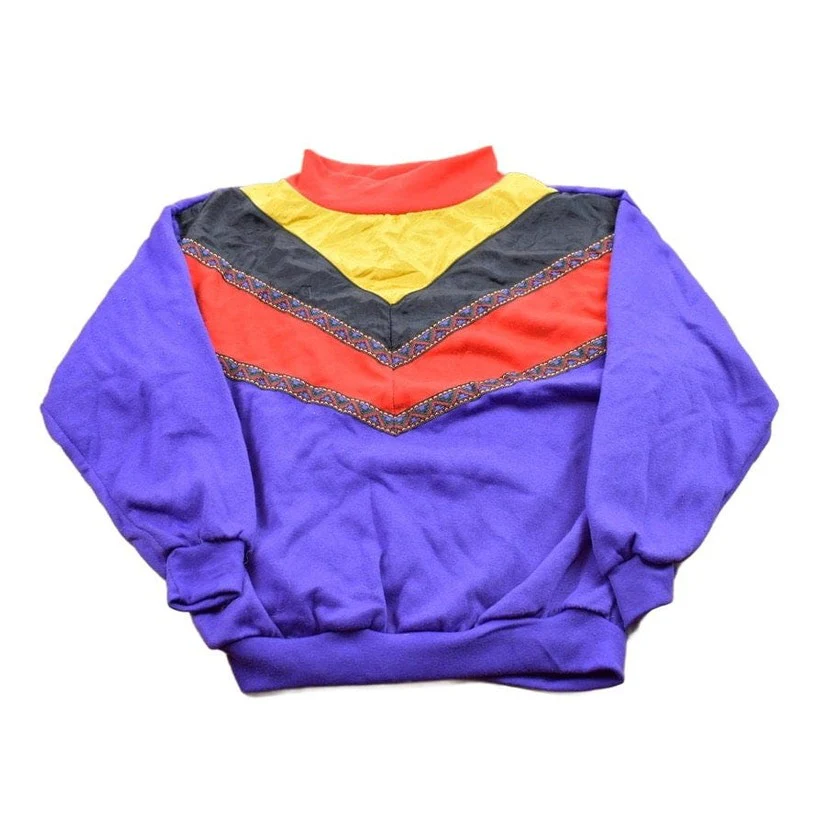 Vintage 1990s Center Aisle Bright Colourful Crewneck Sweater Men's Small
