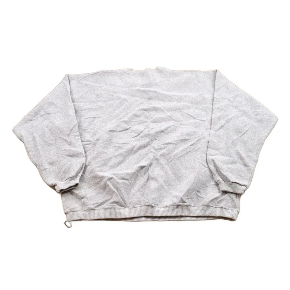 Vintage 1990s Champion Blank Grey Crewneck Sweatshirt Men's Large - Image 2