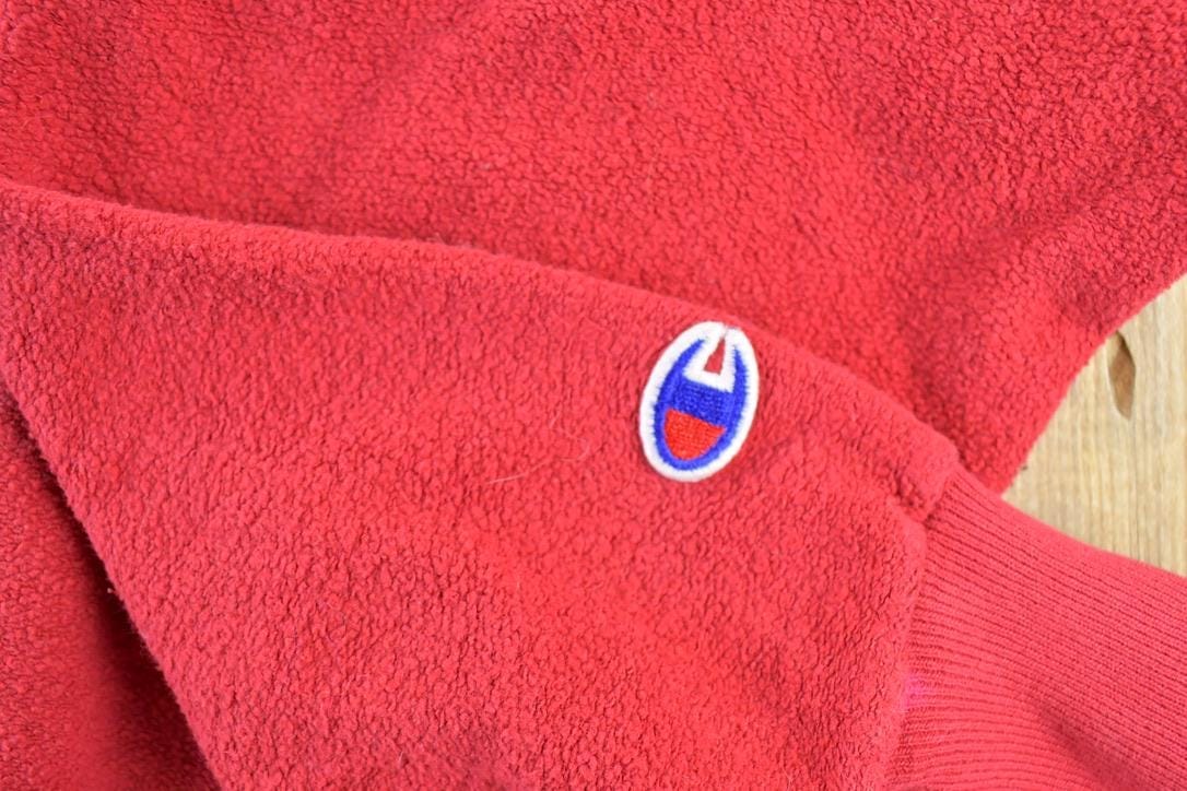 Vintage 1990s Champion Fleece Sweatshirt Men's XL - Image 3