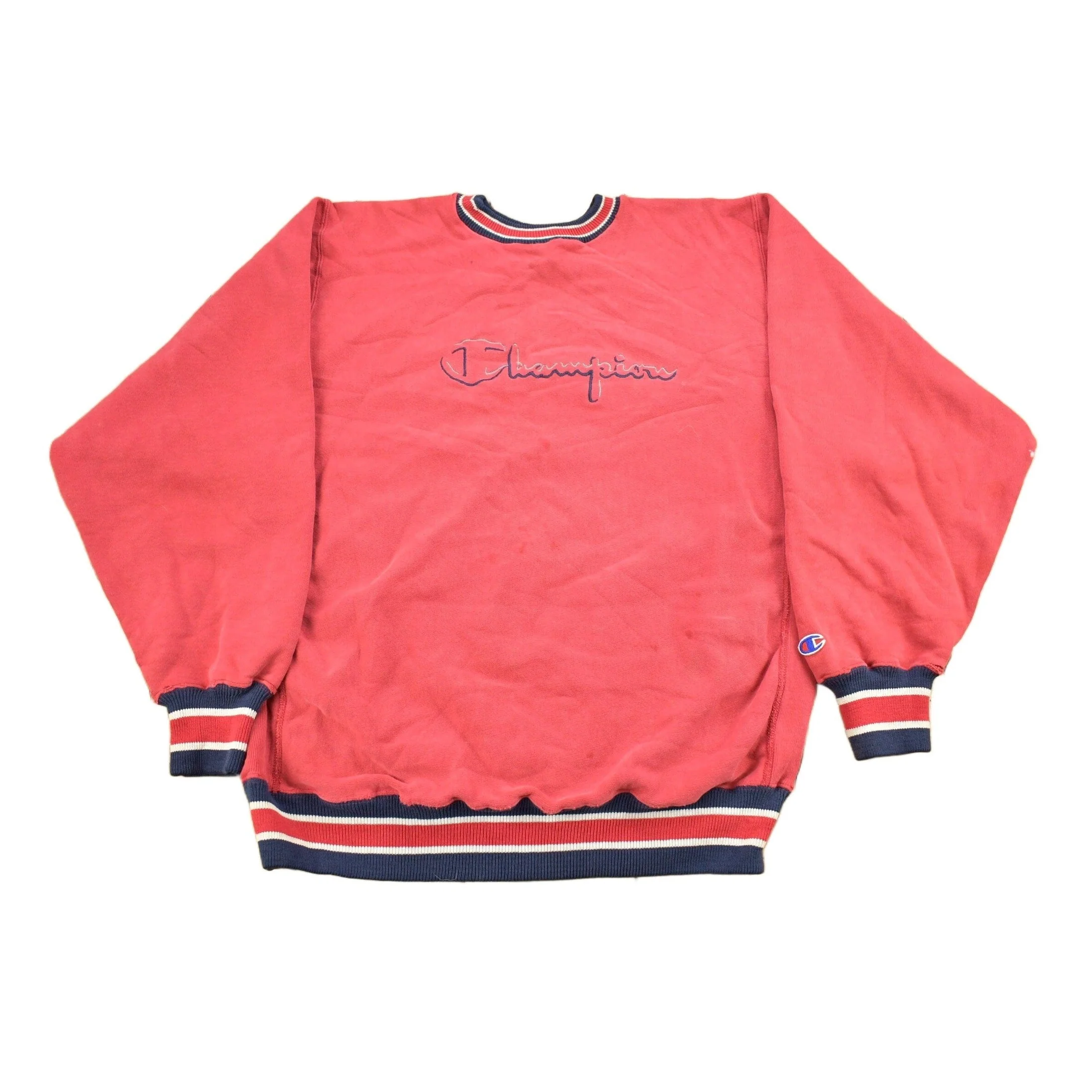 Vintage 1990s Champion Reverse Weave Embroidered Logo Crewneck Sweatshirt Men's Large