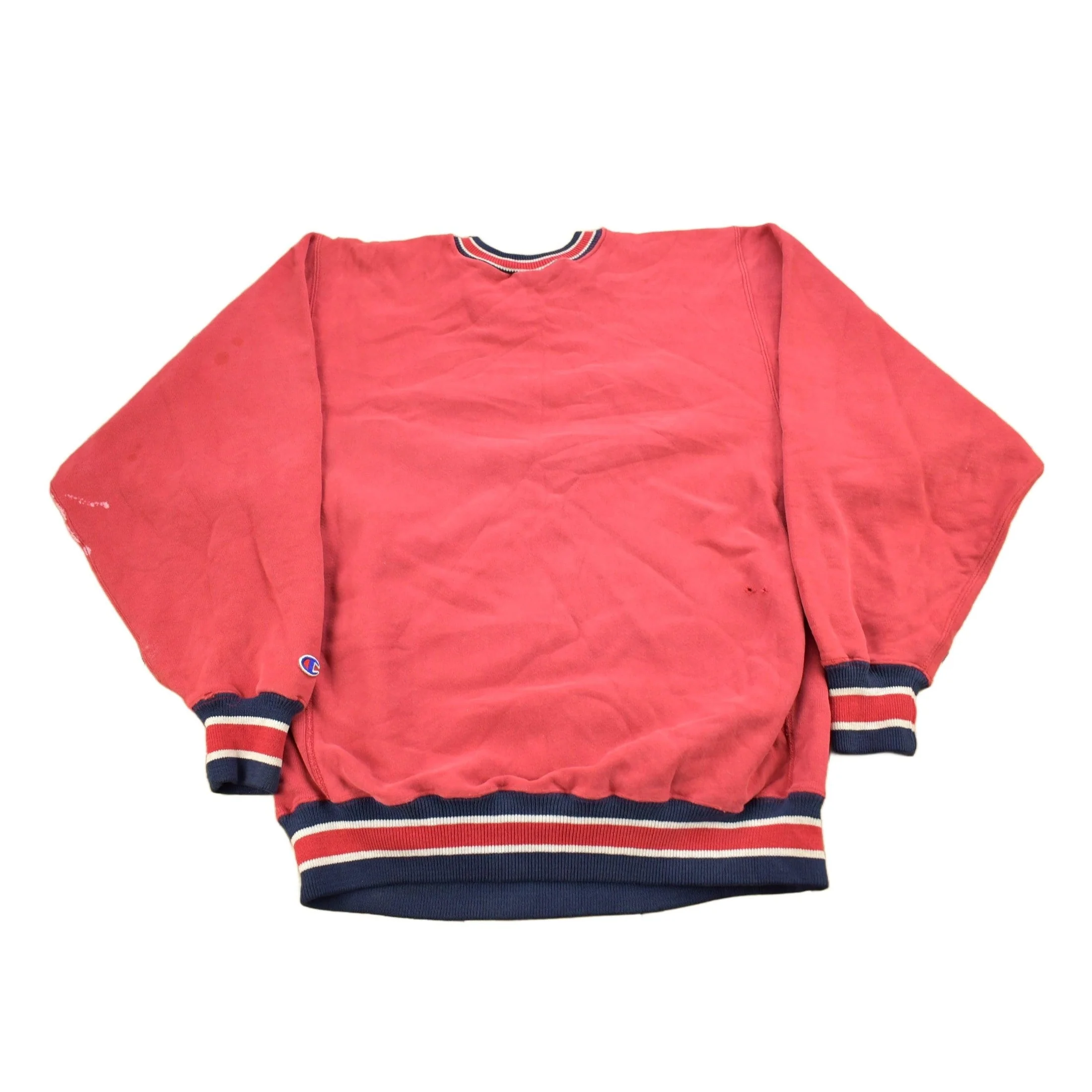 Vintage 1990s Champion Reverse Weave Embroidered Logo Crewneck Sweatshirt Men's Large - Image 2