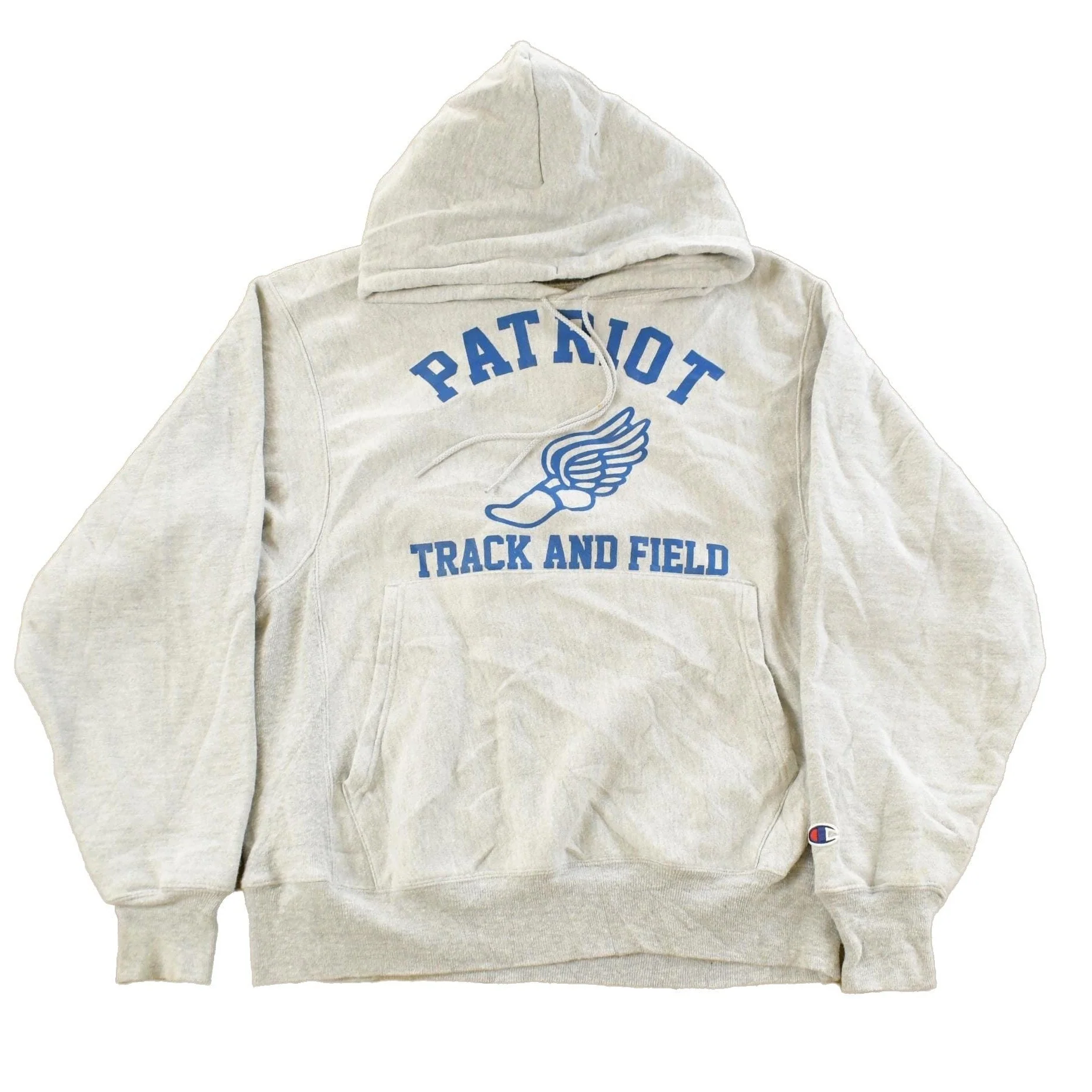 Vintage 1990s Champion Reverse Weave Patriot Track & Field Hoodie Sweatshirt Men's Small