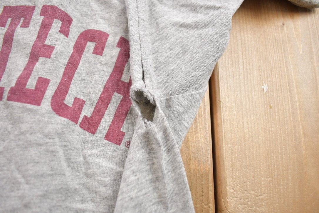 Vintage 1990s Champs Virginia Tech University Collegiate T-Shirt Men's Medium - Image 4