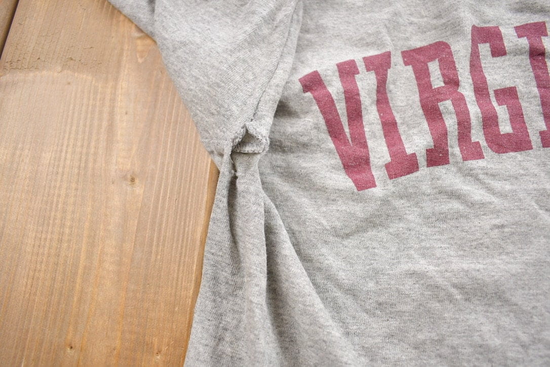 Vintage 1990s Champs Virginia Tech University Collegiate T-Shirt Men's Medium - Image 5