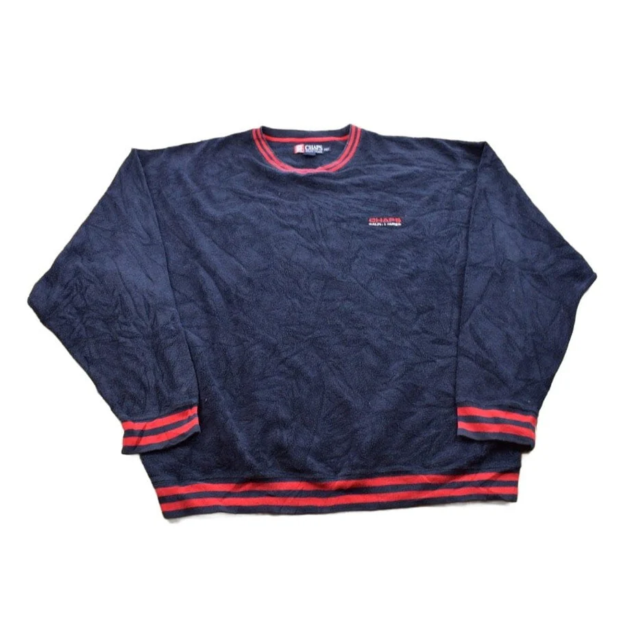 Vintage 1990s Chaps Ralph Lauren Blank Crewneck Sweatshirt Men's 2XL