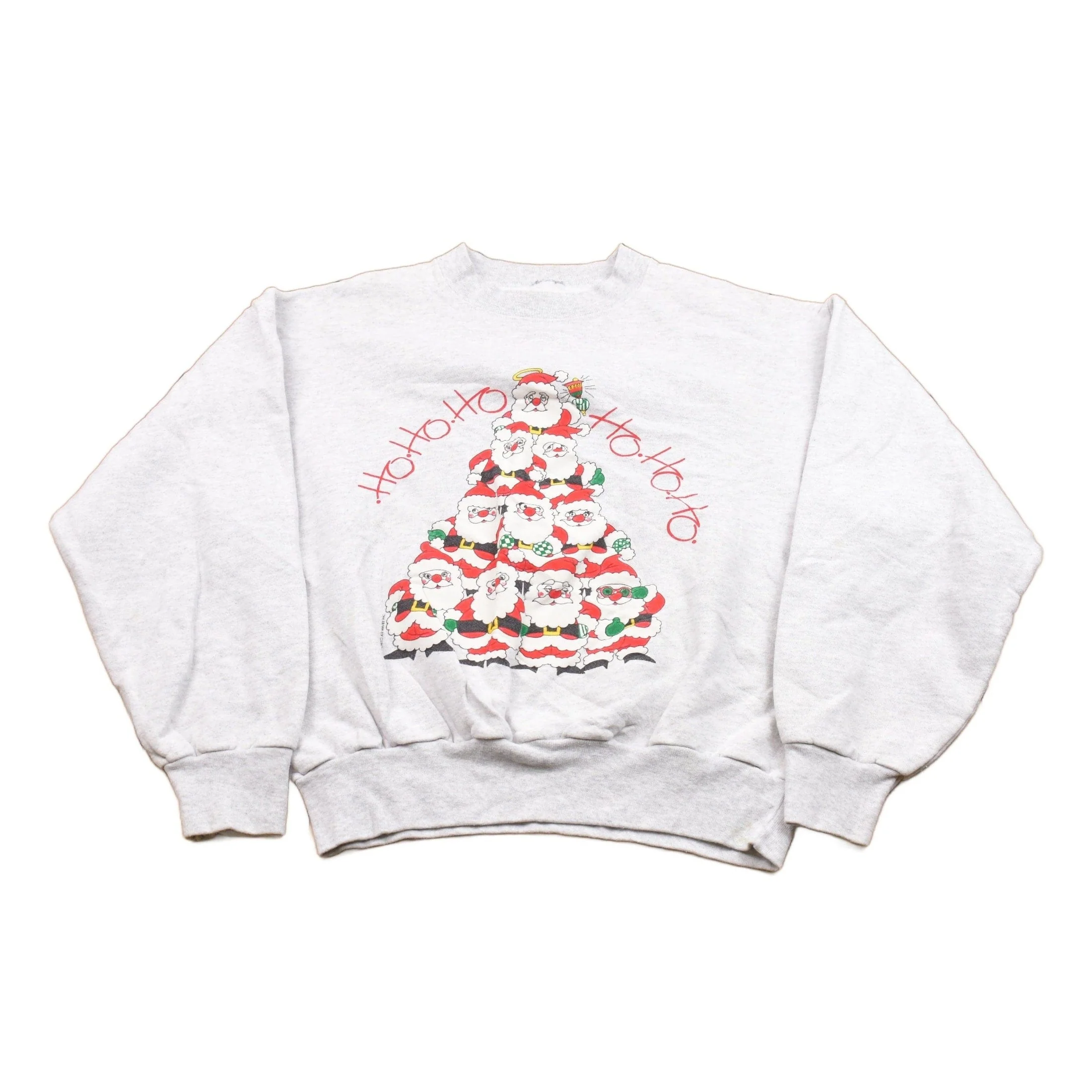 Vintage 1990s Christmas Santa Crewneck Sweatshirt Women's S