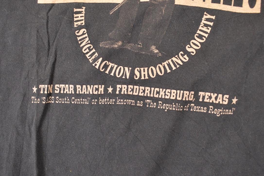 Vintage 1990s Cimarron Firearms Co Range War Souvenir T-Shirt Men's XL - Image 4