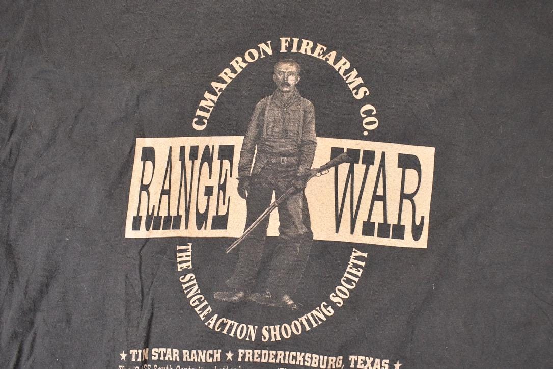Vintage 1990s Cimarron Firearms Co Range War Souvenir T-Shirt Men's XL - Image 5