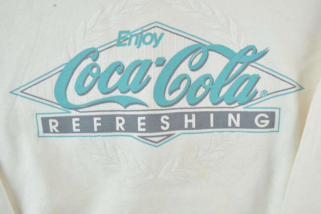 Vintage 1990s Coca Cola Crewneck Sweatshirt Made In USA - Image 3