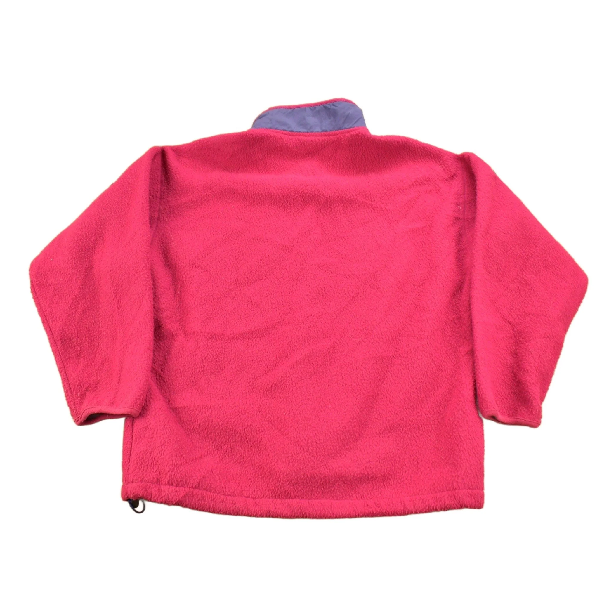 Vintage 1990s Columbia Pink T Snap Fleece Sweatshirt - Image 2