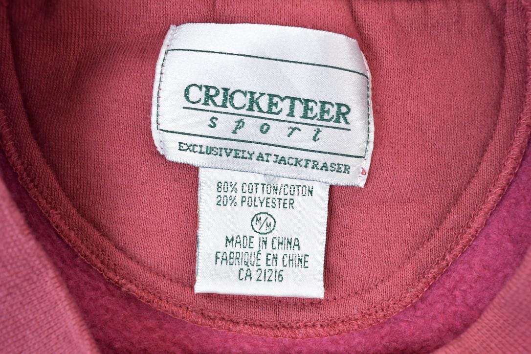 Vintage 1990s Cricketeer University Collegiate Crewneck Men's Medium - Image 4