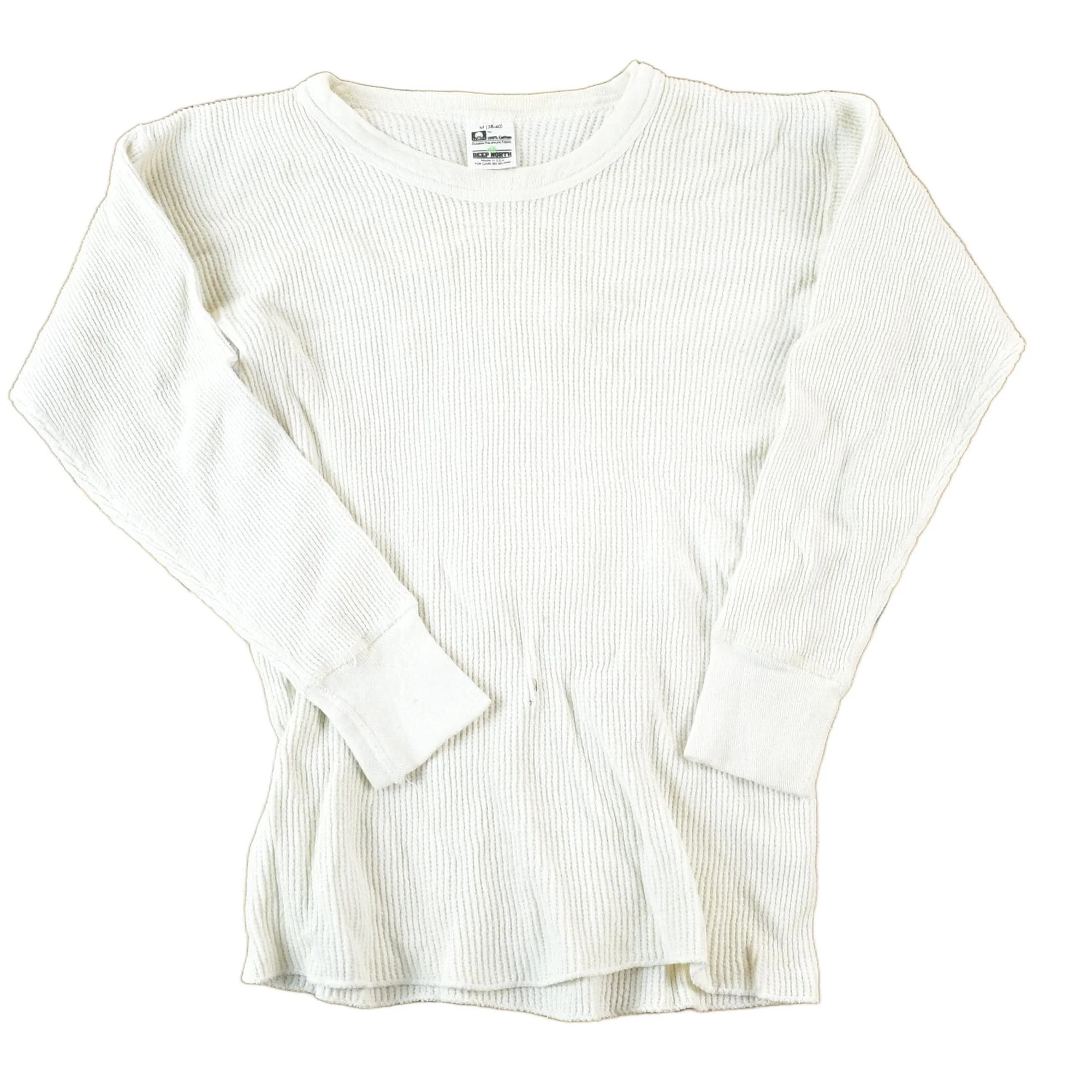 Vintage 1990s Deep North Thermal Knit Crewneck Undershirt Mens M