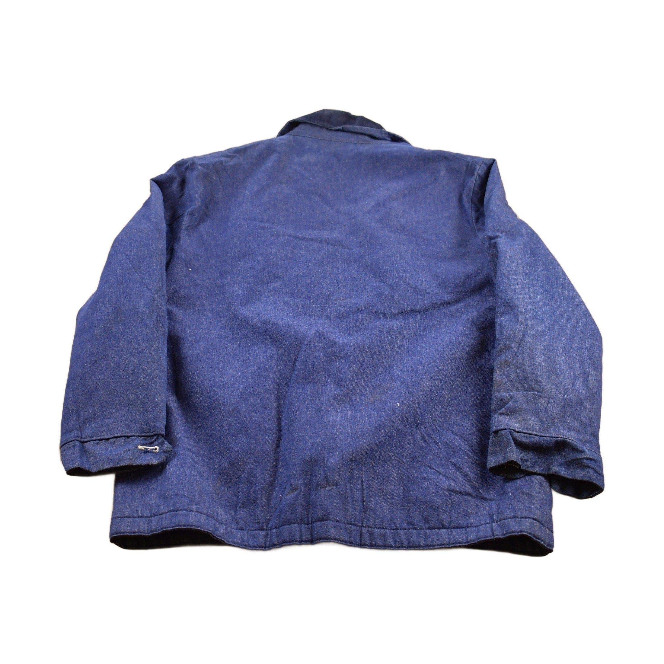 Vintage 1990s Denim Chore Coat Men's Large - Image 2