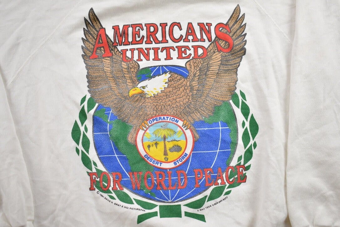 Vintage 1990s Desert Storm Crewneck Sweatshirt Men's MMen's Medium - Image 4