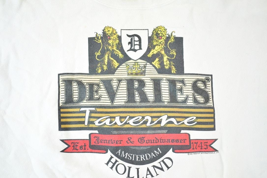 Vintage 1990s Devries Taverne Amsterdam Crewneck Sweatshirt Mens L - Image 3