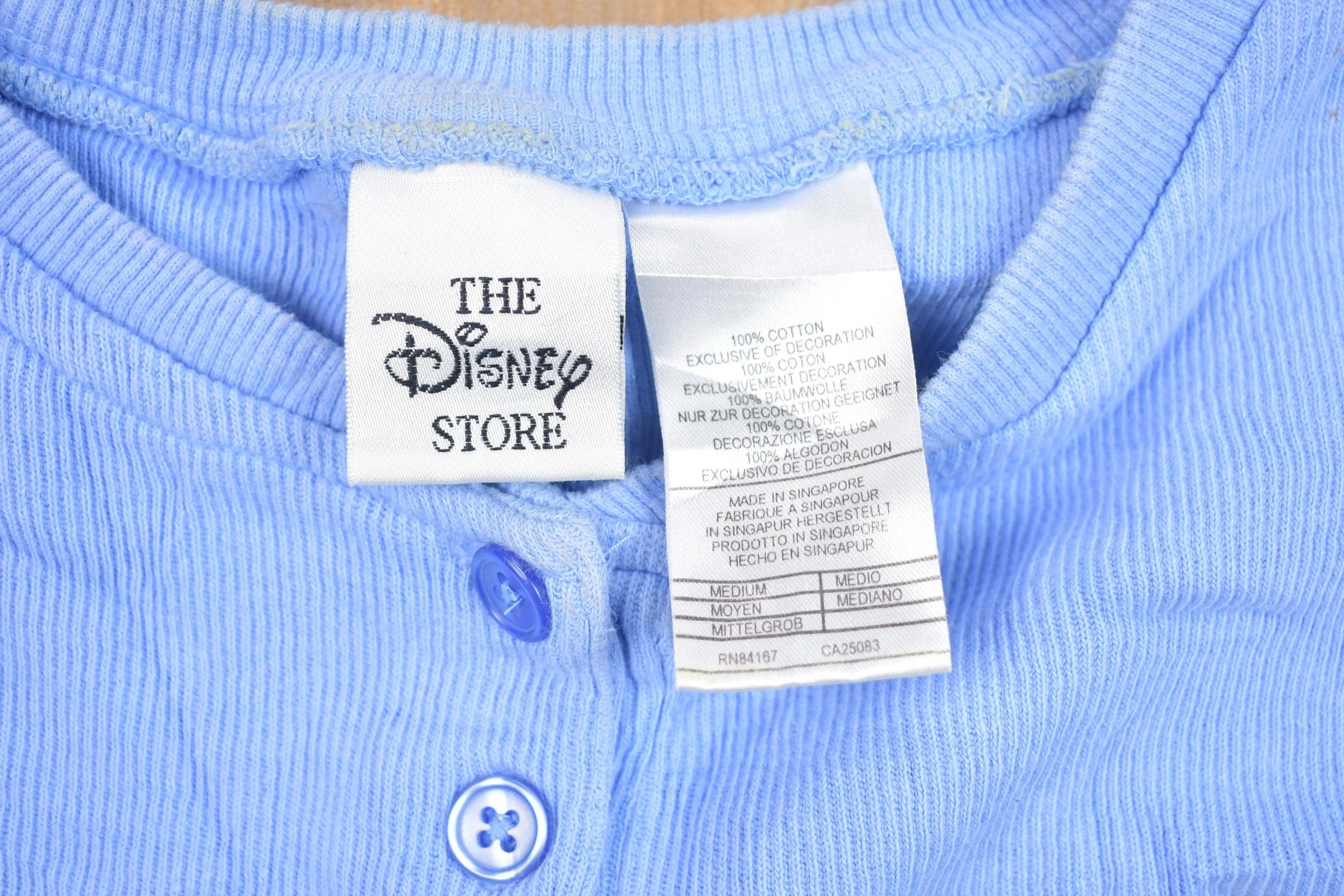 Vintage 1990s Disney Winnie the Pooh Henley Shirt Women's M - Image 3
