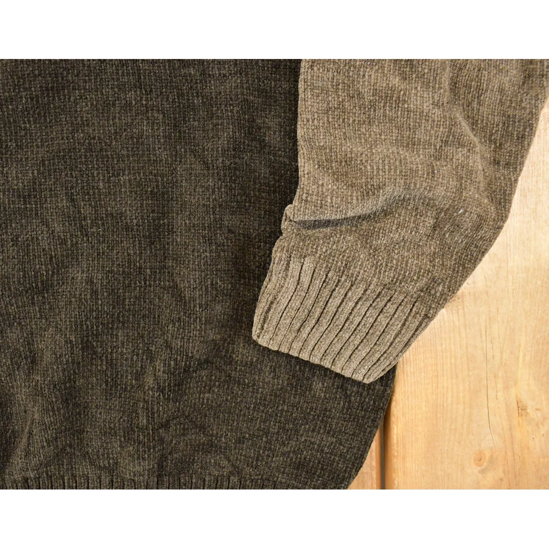 Vintage 1990s Dockers Knit Abstract Argyle Pattern Crewneck Sweater Men's L - Image 3
