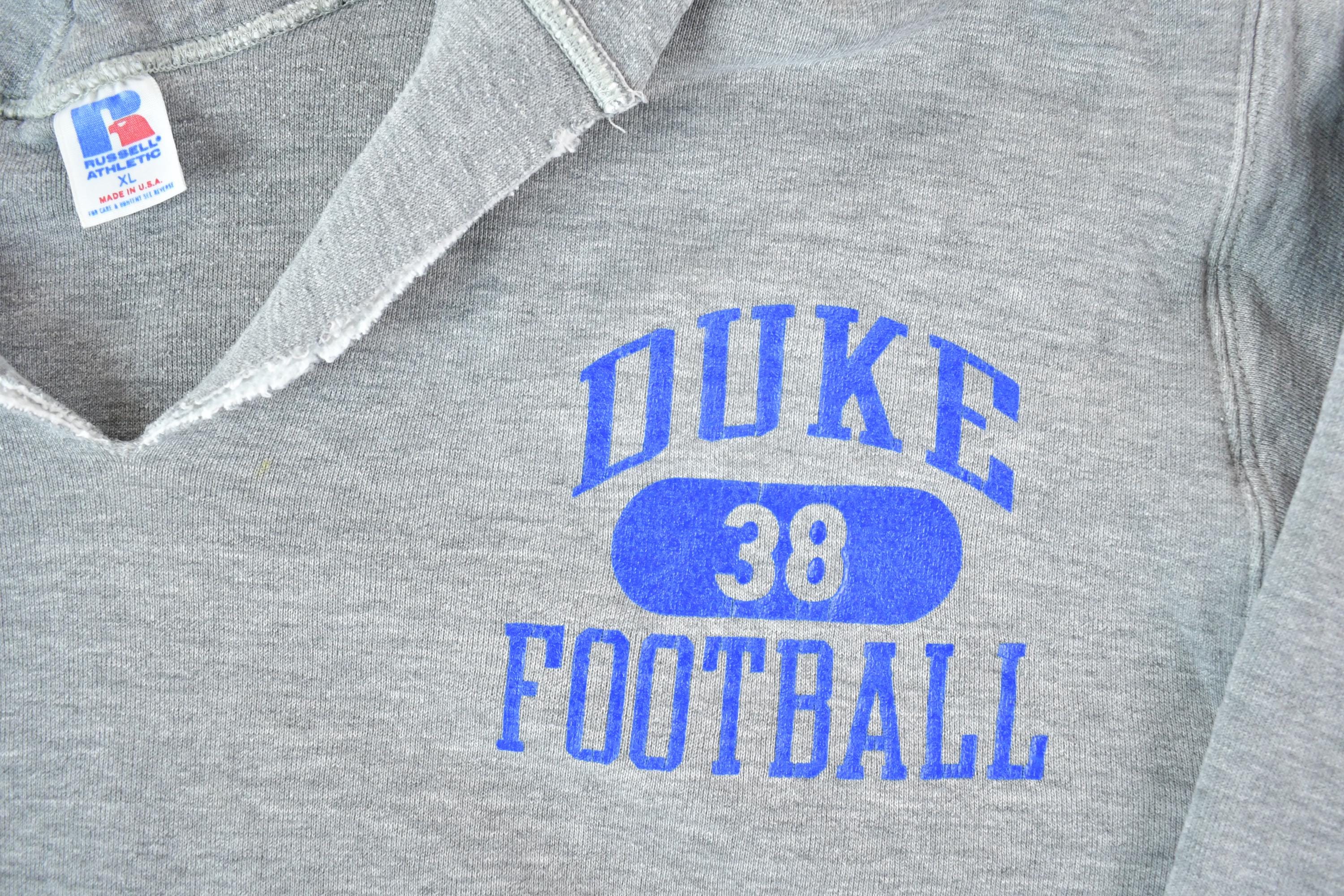 Vintage 1990s Duke University Football Hoodie Men's XL - Image 5