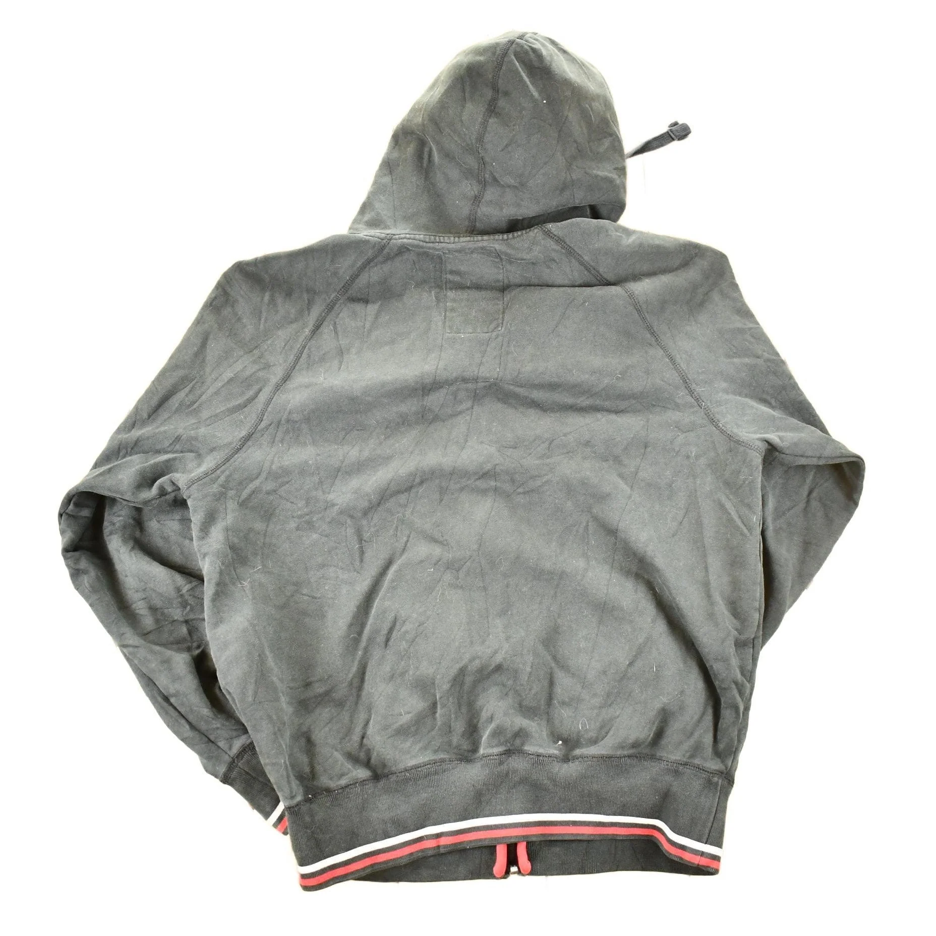 Vintage 1990s Ecko Unltd Actual Factual Zip Up Hoodie Sweater Men's L - Image 2