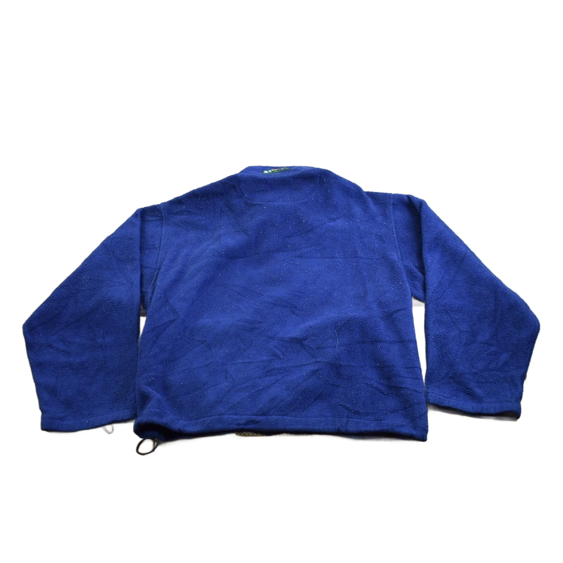 Vintage 1990s Eddie Bauer Ebtek Full Zip Fleece Sweater Men's Medium - Image 2