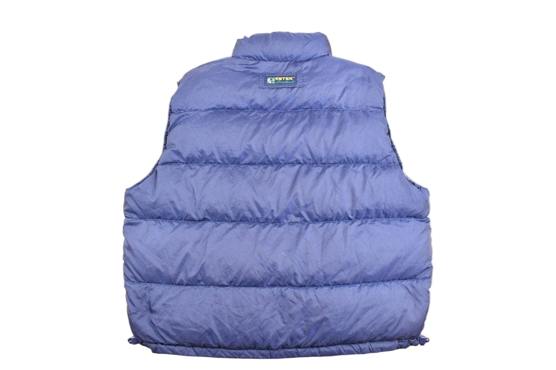 Vintage 1990s Eddie Bauer EBTEK Goose Down Reversible Puffer Vest Men's Large - Image 3