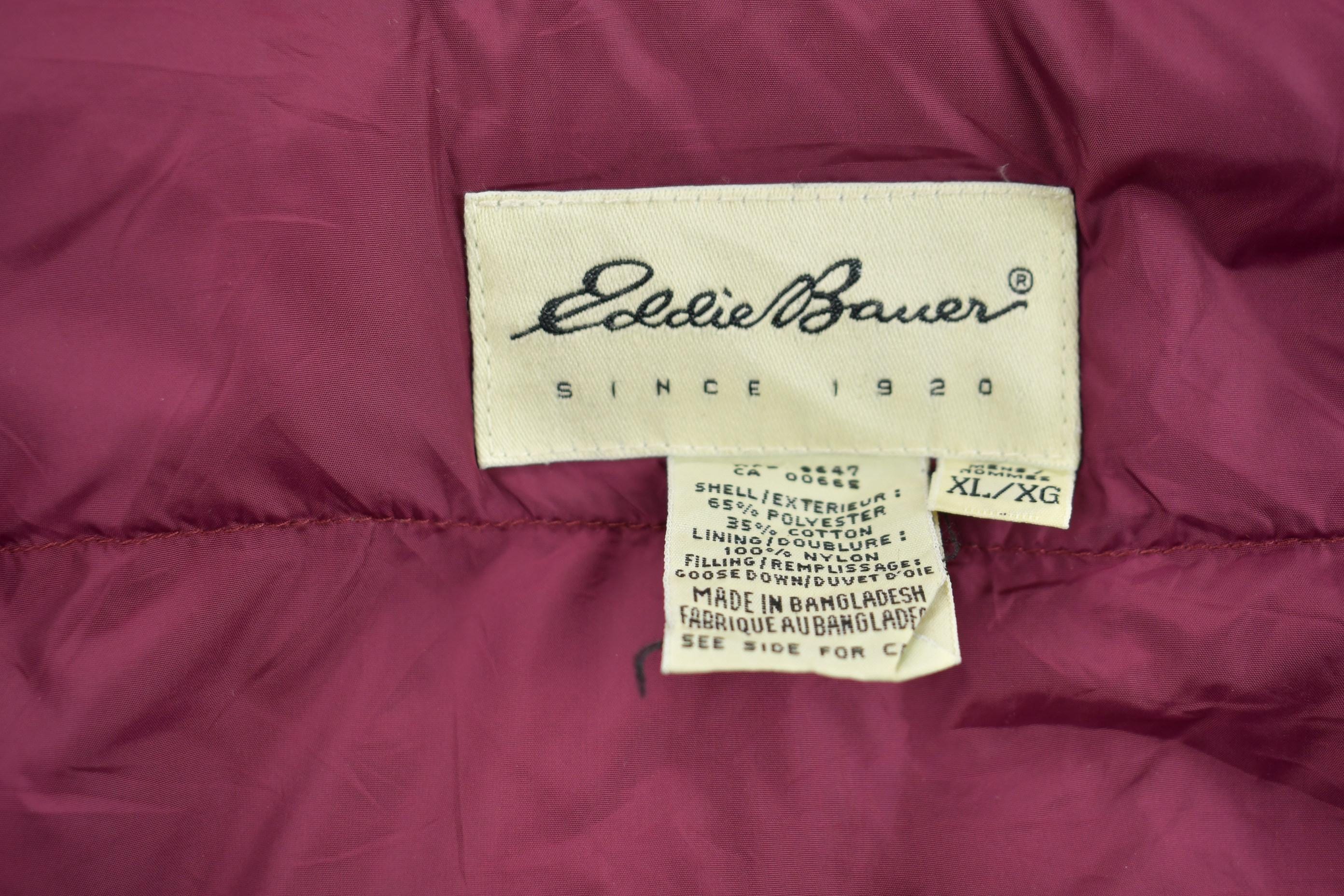 Vintage 1990s Eddie Bauer Full Zip Winter Jacket Men's 2XL - Image 3