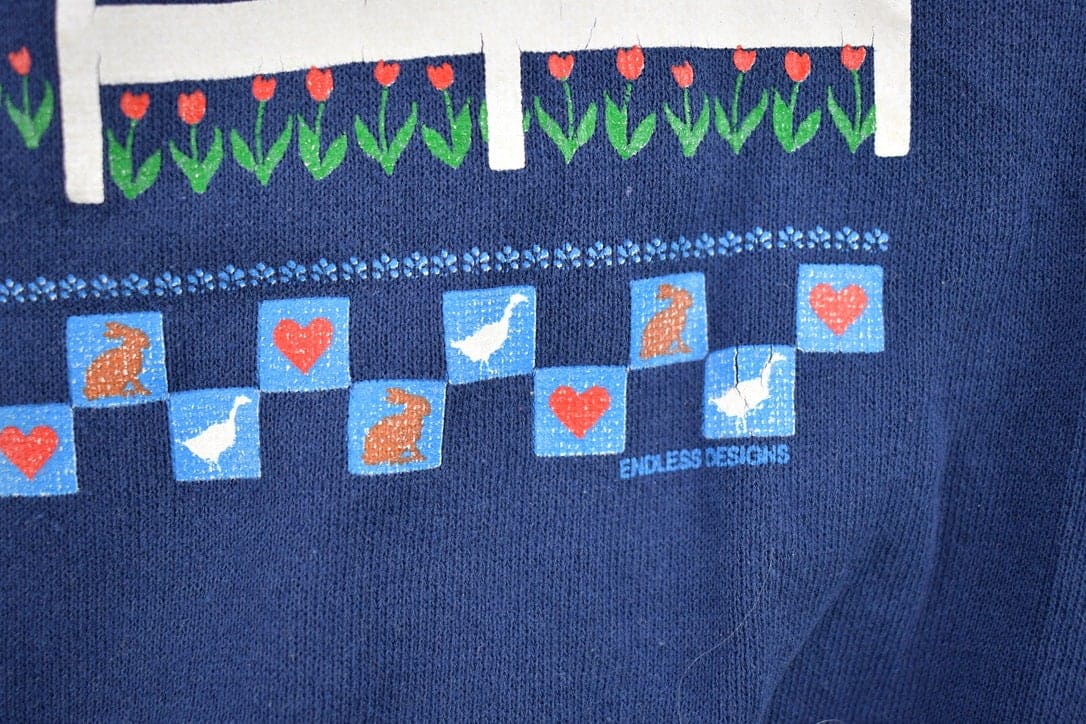 Vintage 1990s Endless Designs Farm Theme Crewneck Sweater Men's MMen's Medium - Image 4