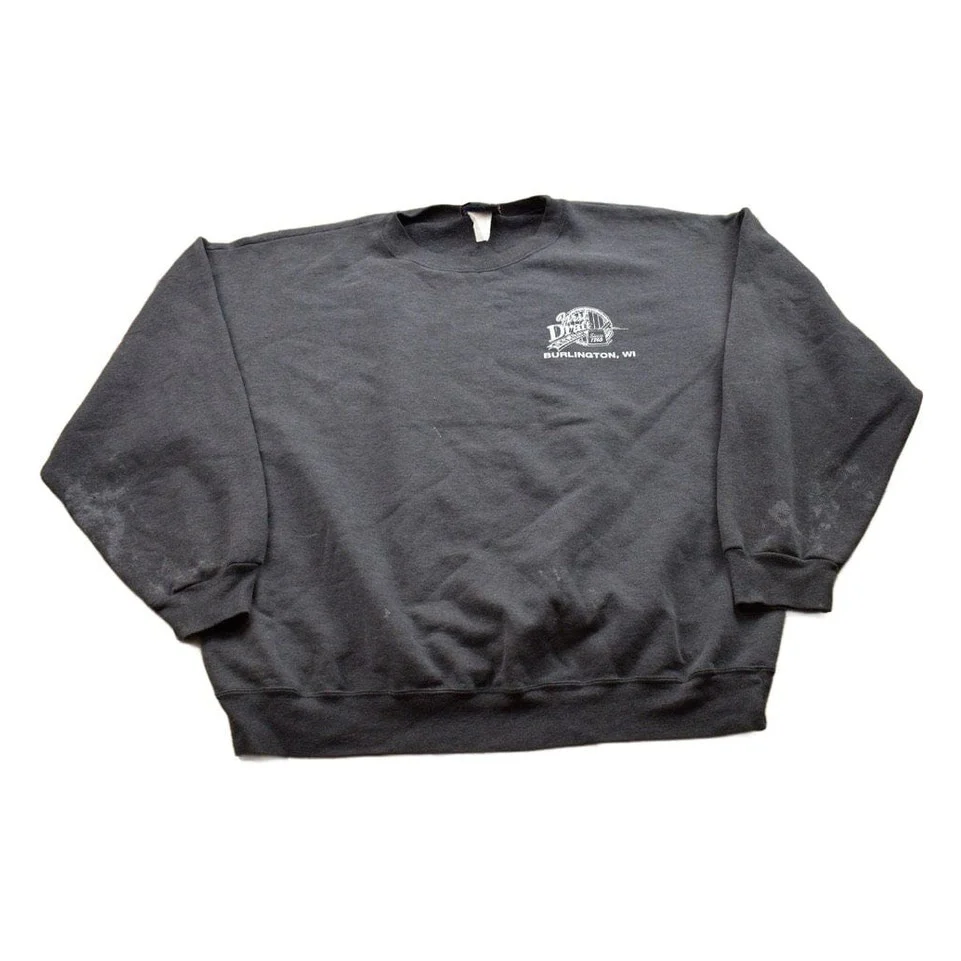 Vintage 1990s First Draft Burlington Wisconsin Crewneck Sweatshirt Men's Large