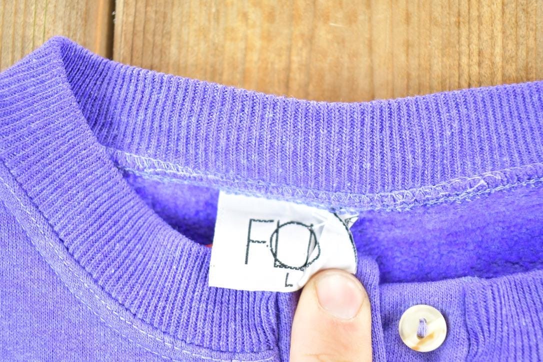 Vintage 1990s Flou Crewneck Sweatshirt Womens L - Image 3