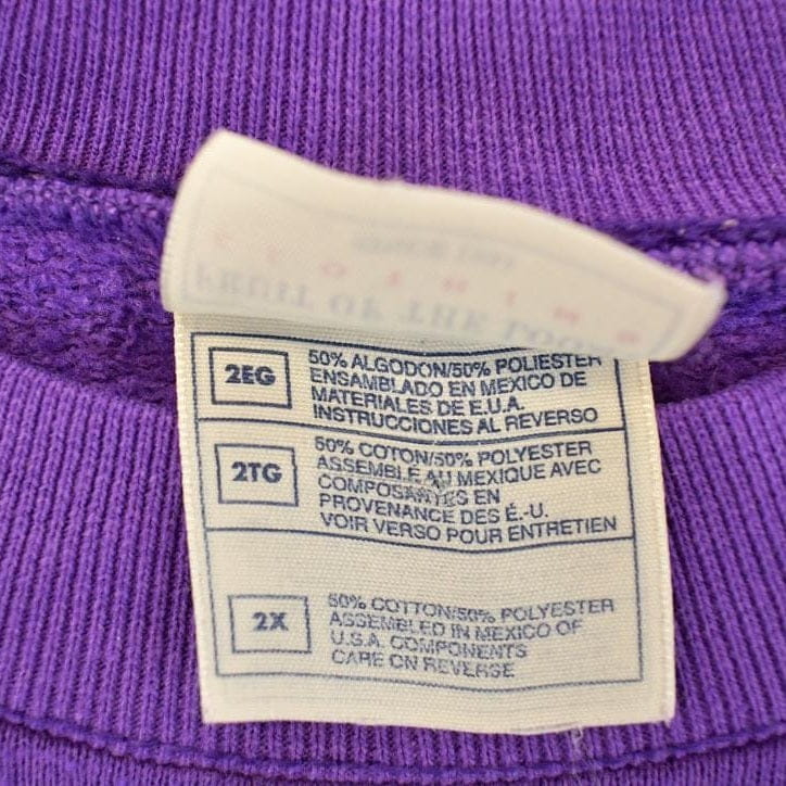 Vintage 1990s FOTL Blank Crewneck Sweatshirt Women's XXL - Image 3