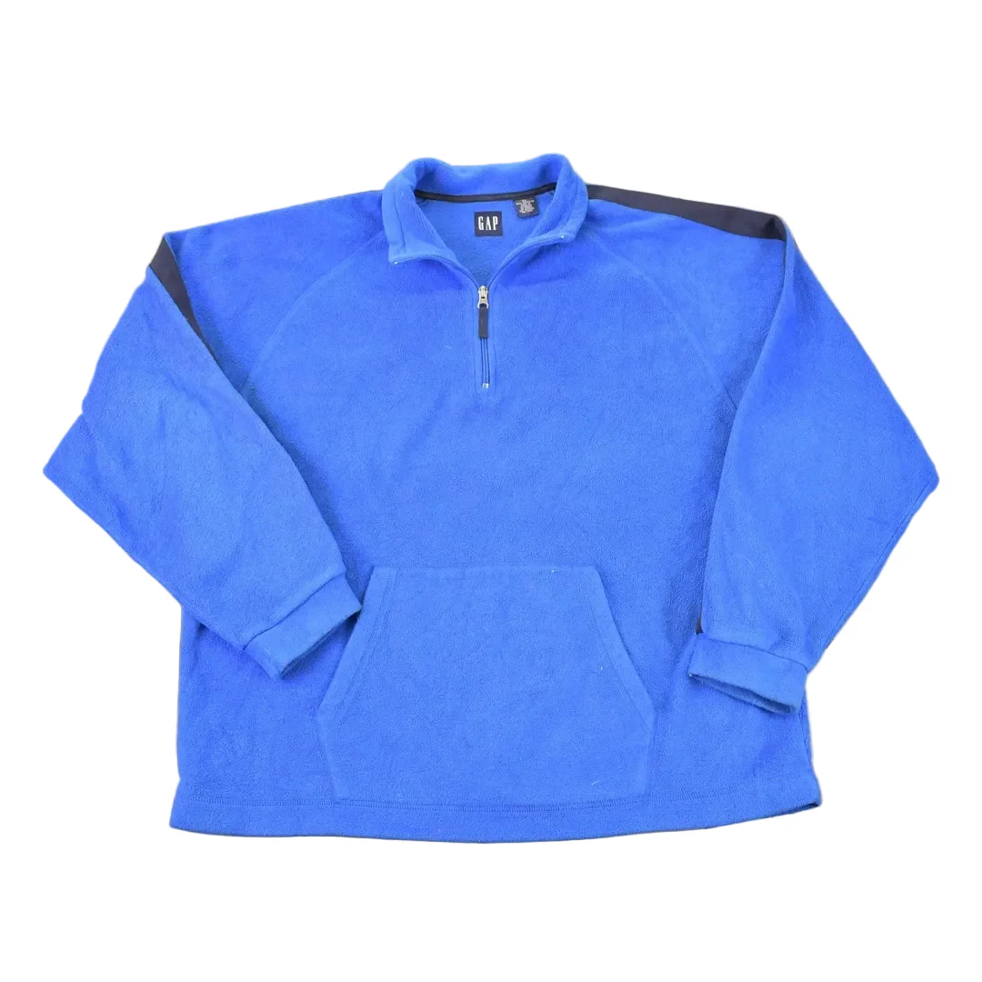 Vintage 1990s Gap Quarter Zip Fleece Outdoorsman Sweater Men's XL