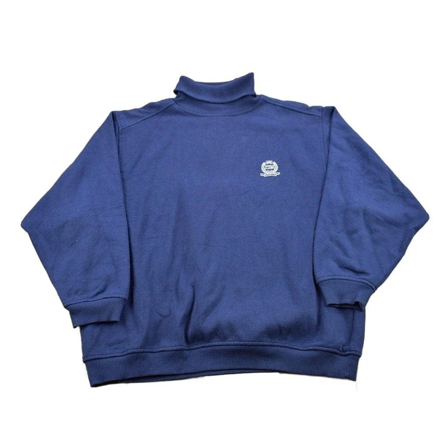 Vintage 1990s Gap World Class Blank Turtleneck Sweatshirt Men's MMen's Medium