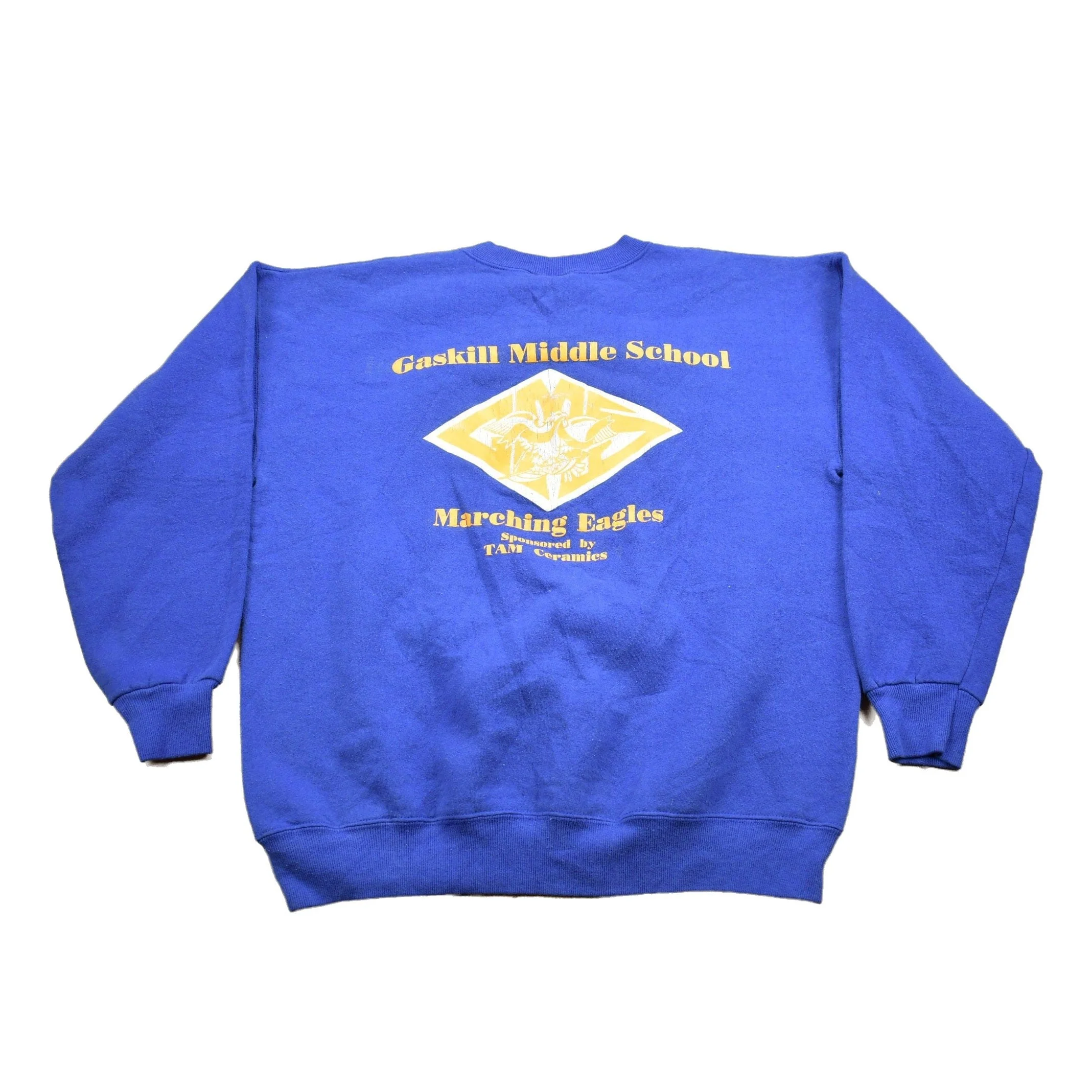 Vintage 1990s Gaskill Marching Eagles Niagara Falls Collegiate Crewneck Men's Medium - Image 2