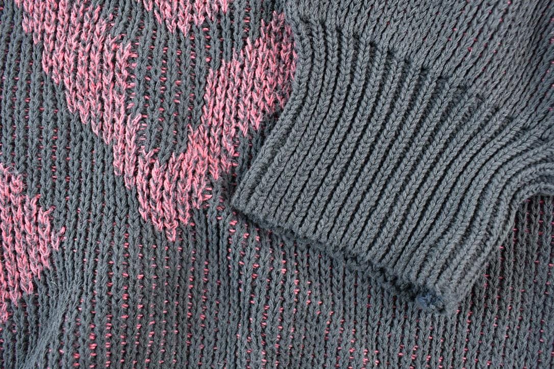 Vintage 1990s Generra Knit Abstract Pattern Crewneck Sweater Men's XL - Image 4