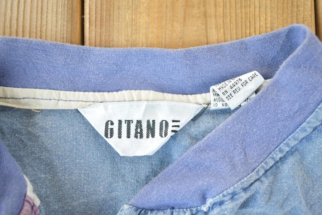 Vintage 1990s Gitano Unique Souvenir Colour Block Crewneck Sweatshirt Made In USA Men's Large - Image 3