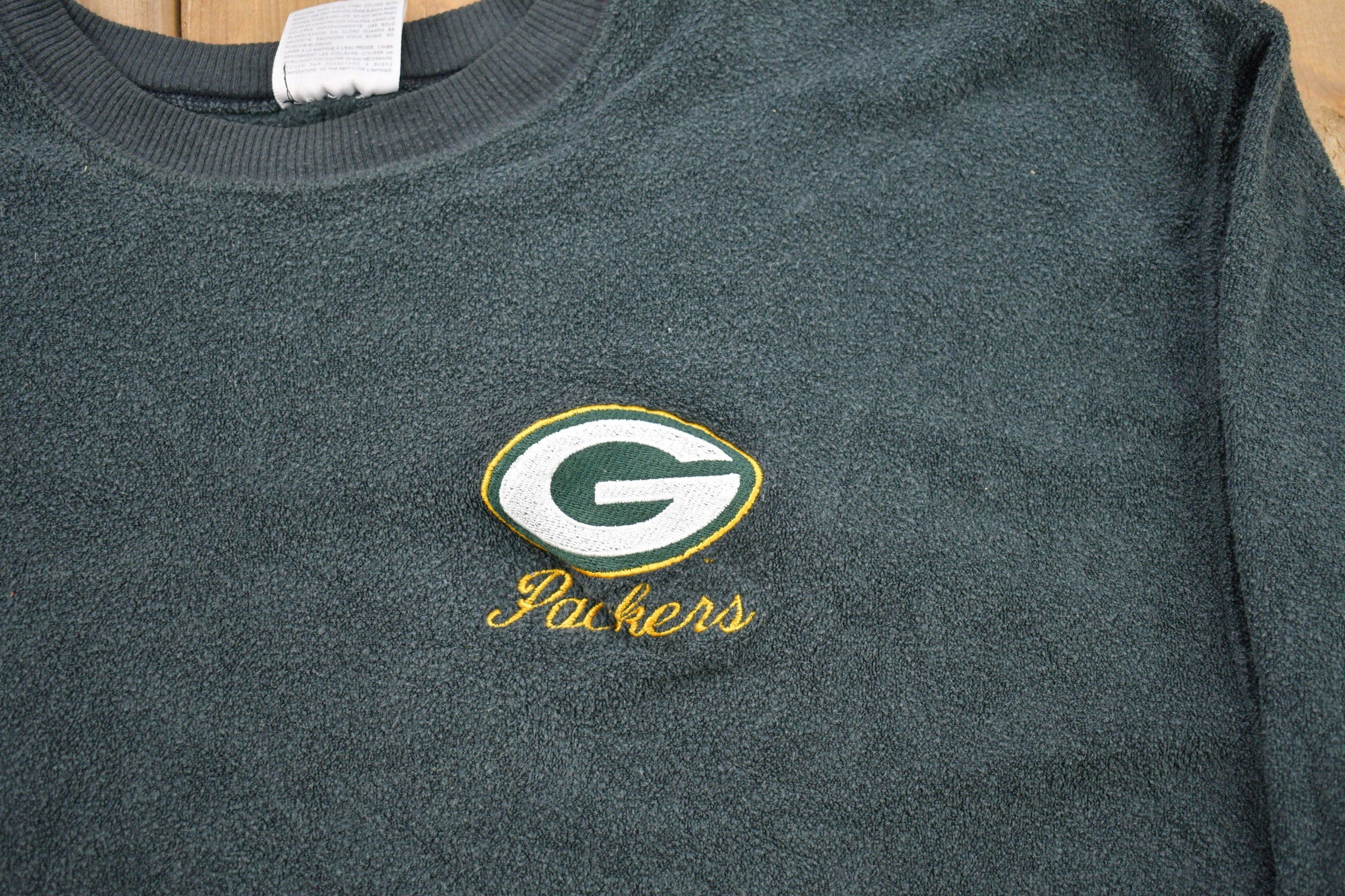Vintage 1990s Green Bay Packers NFL Crewneck Sweatshirt - Image 3
