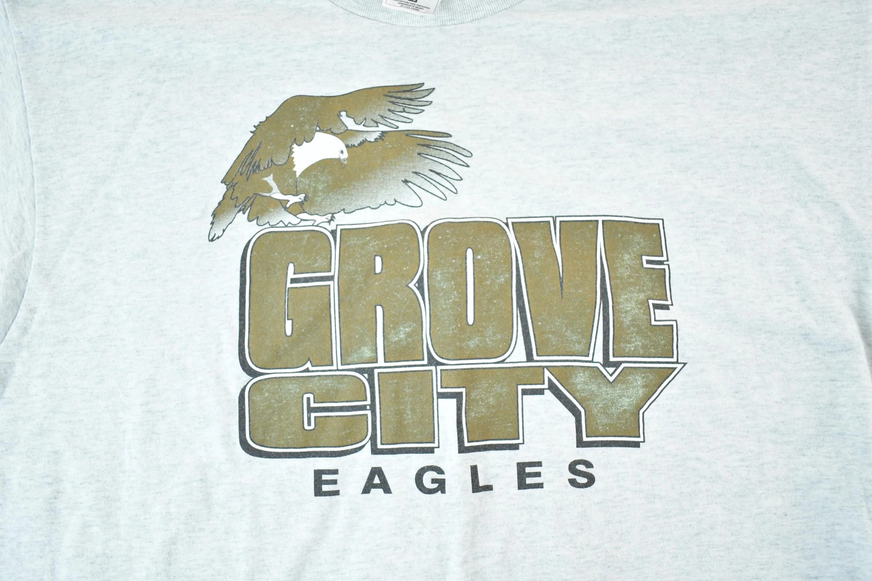 Vintage 1990s Grove City Eagles Collegiate Souvenir T-Shirt Mens XL - Image 3