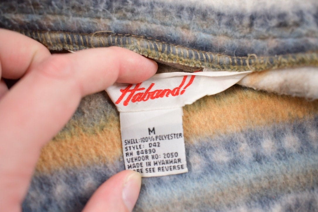 Vintage 1990s Haband Fleece Sweater Men's Medium - Image 3