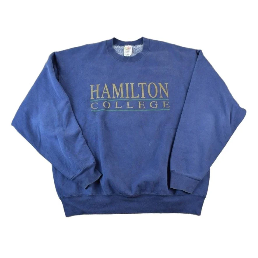 Vintage 1990s Hamilton College Crewneck Men's XL