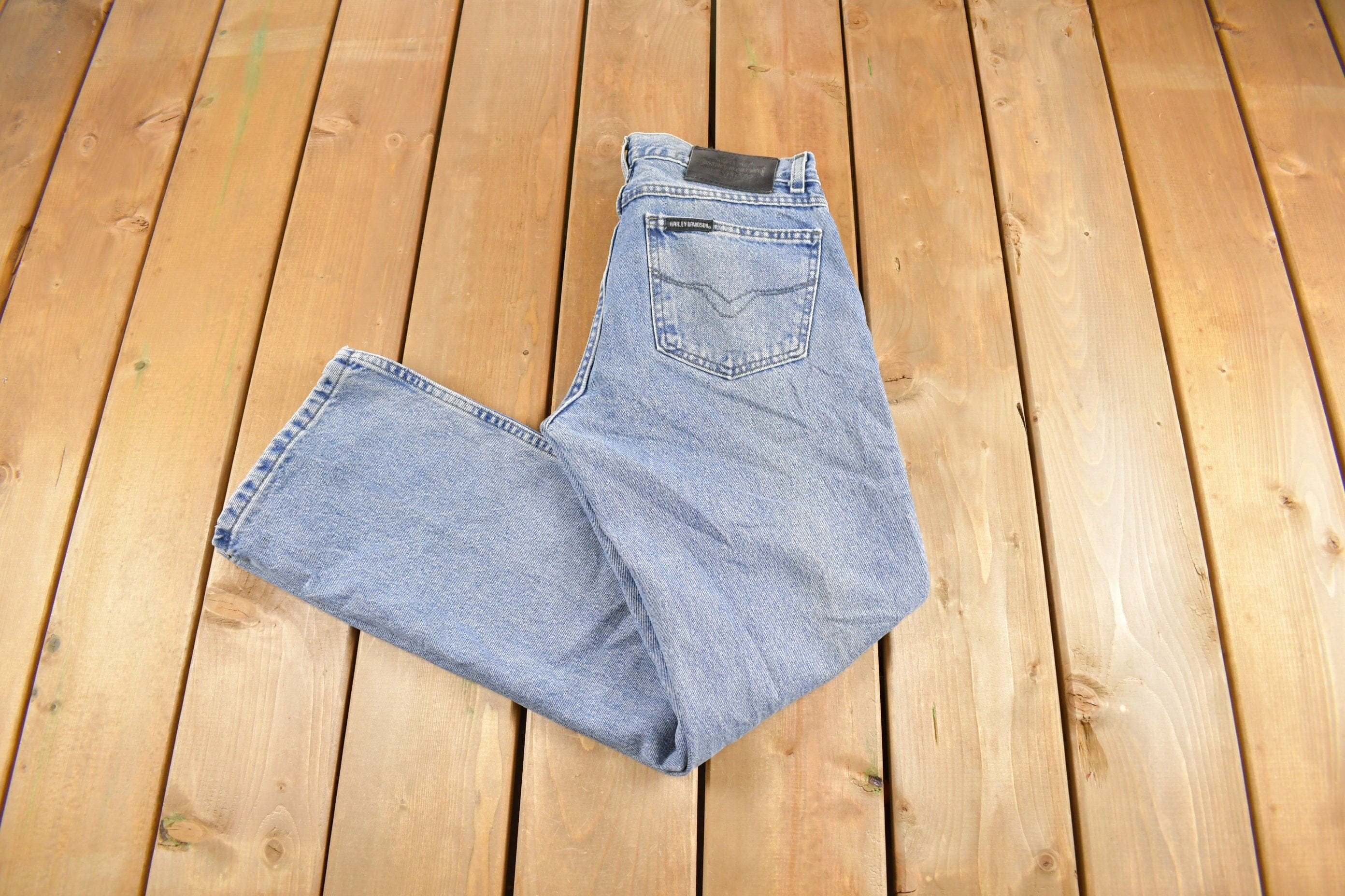 Vintage 1990s Harley Davidson Denim Jeans Women's 30 x 30 - Image 3