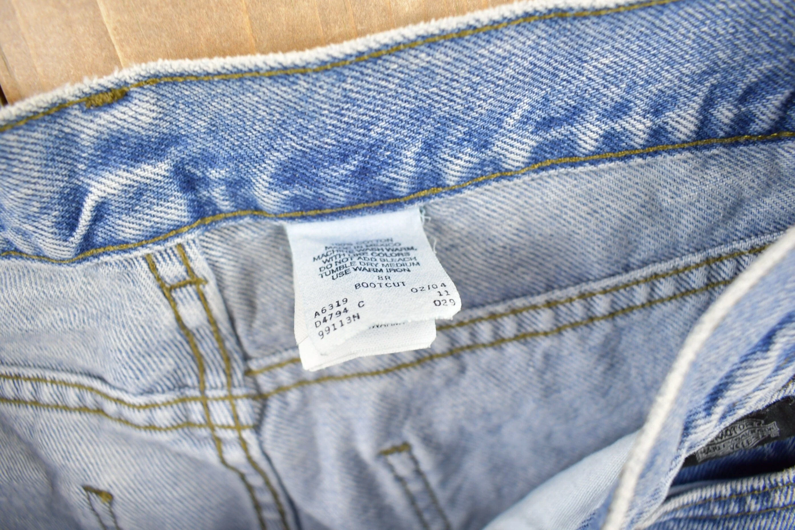 Vintage 1990s Harley Davidson Denim Jeans Women's 30 x 30 - Image 5
