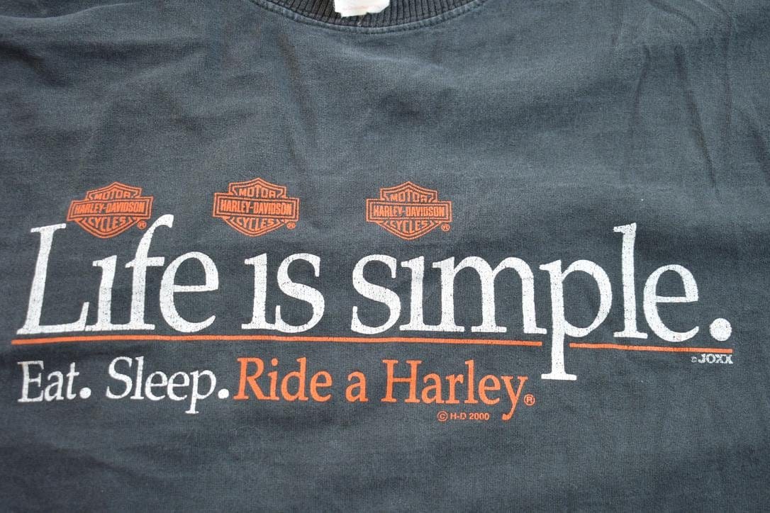 Vintage 1990s Harley Davidson Longsleeve Shirt Men's 2XL - Image 4