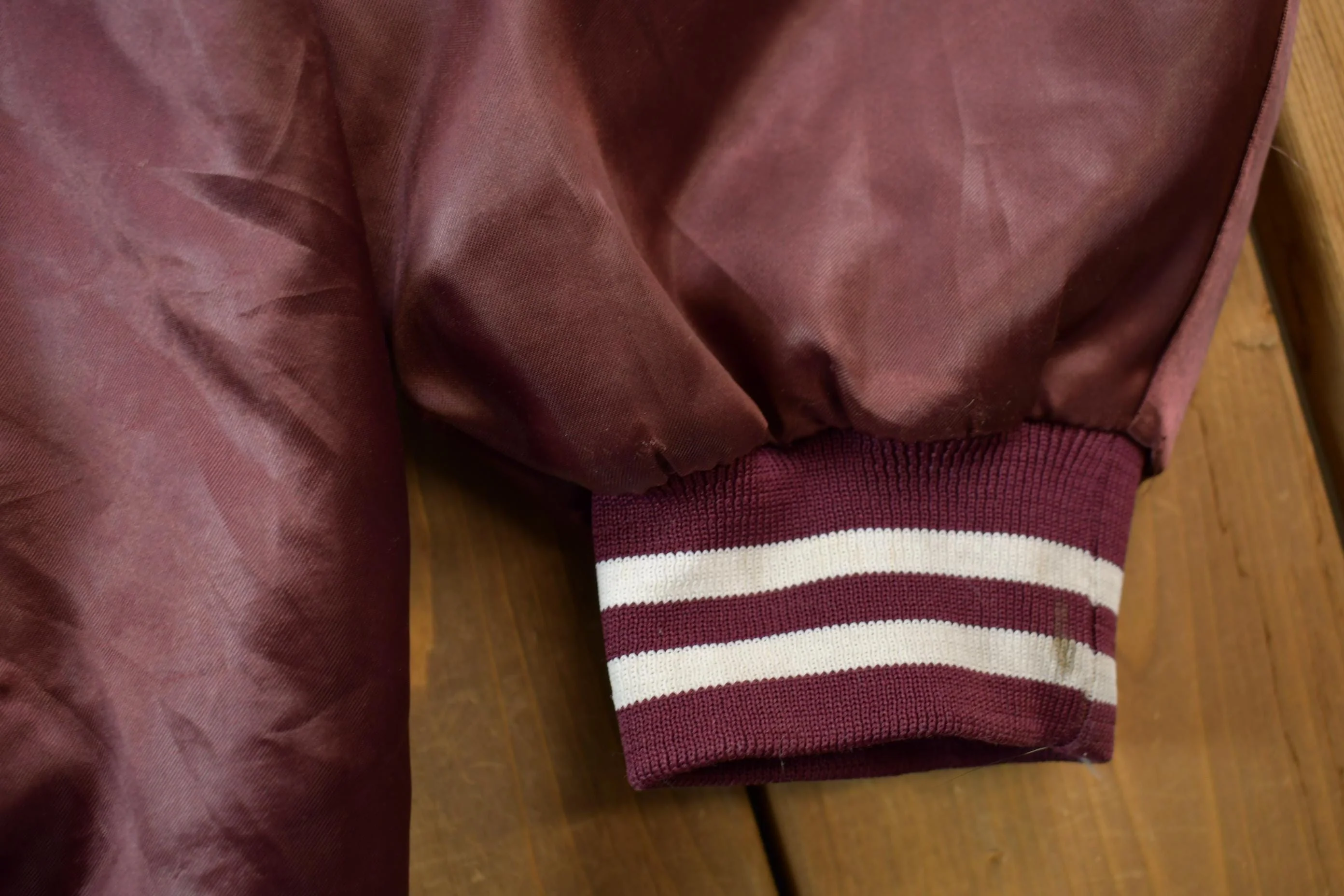 Vintage 1990s Hartwell Religious Satin Bomber Jacket Men's 2XL - Image 9