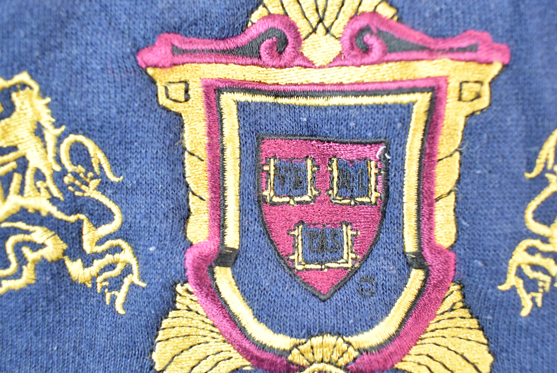 Vintage 1990s Harvard University Collegiate Crewneck Men's Large - Image 5