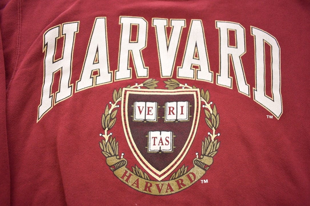 Vintage 1990s Harvard University Collegiate Crewneck Men's Large - Image 3