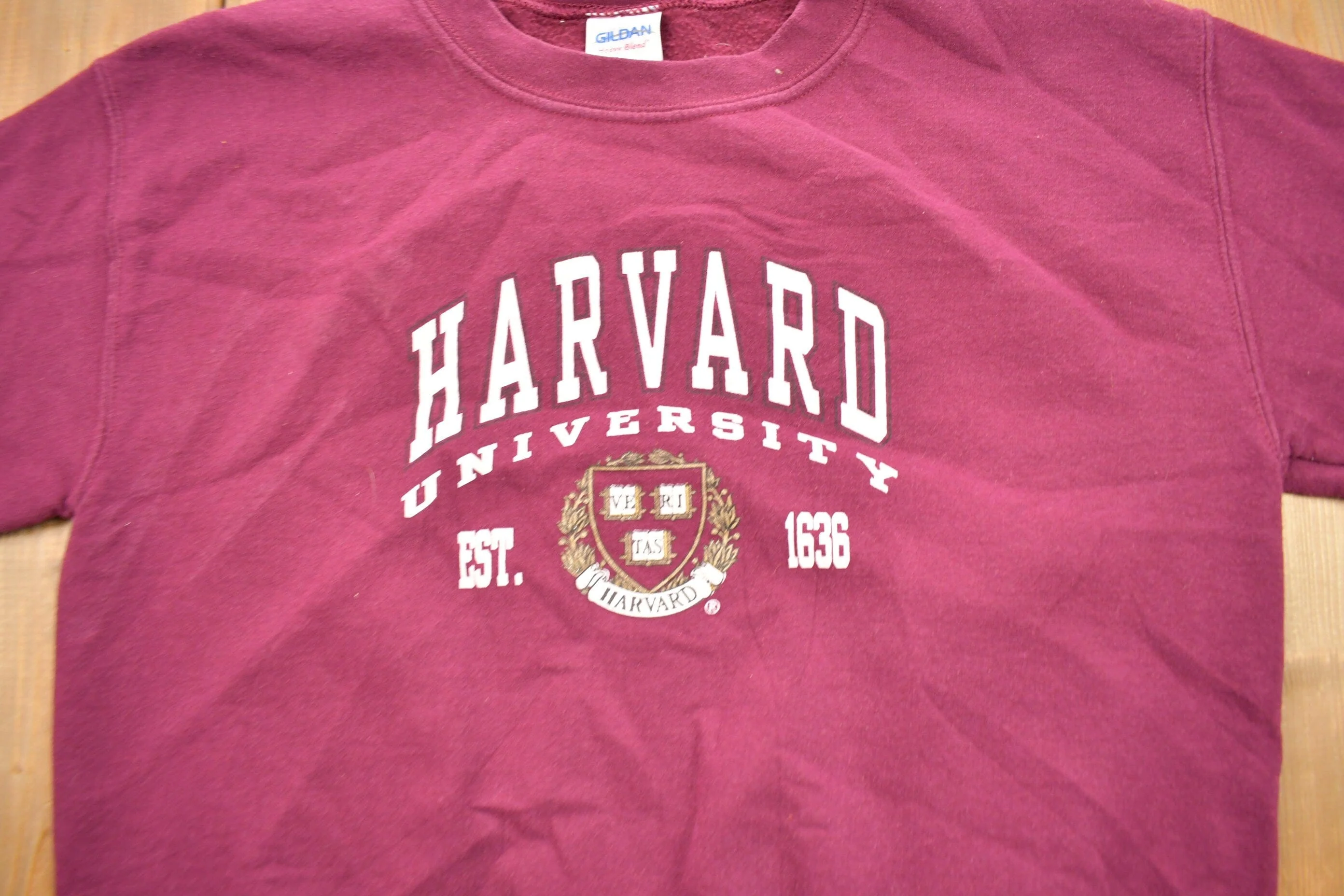 Vintage 1990s Harvard University Collegiate Crewneck Men's Small - Image 3