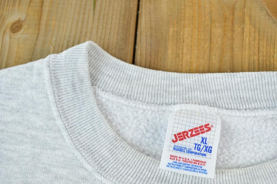 Vintage 1990s Helicopter Air Care Crewneck Sweatshirt Made In USA Men's XL - Image 6