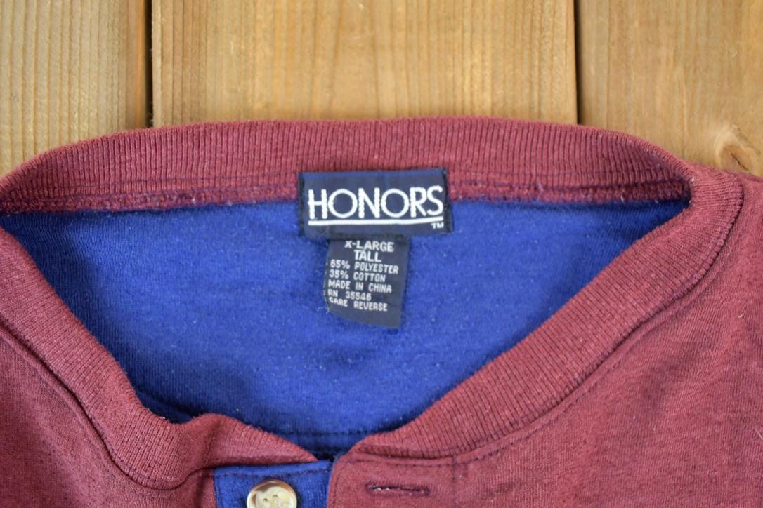 Vintage 1990s Honours Rugby Colour Block Sweatshirt Men's XL Tall - Image 3