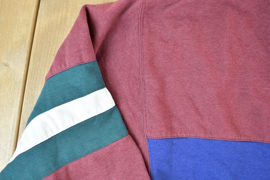 Vintage 1990s Honours Rugby Colour Block Sweatshirt Men's XL Tall - Image 5