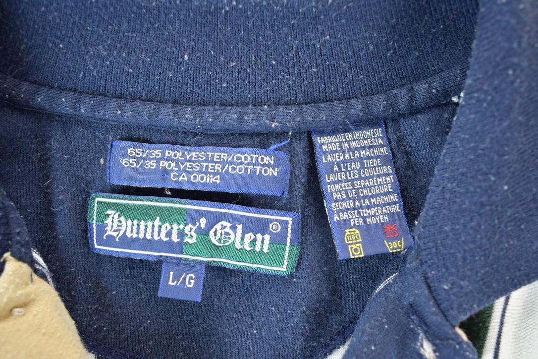 Vintage 1990s Hunters Glen Quarter Button Golf Polo Mens Medium - Image 4